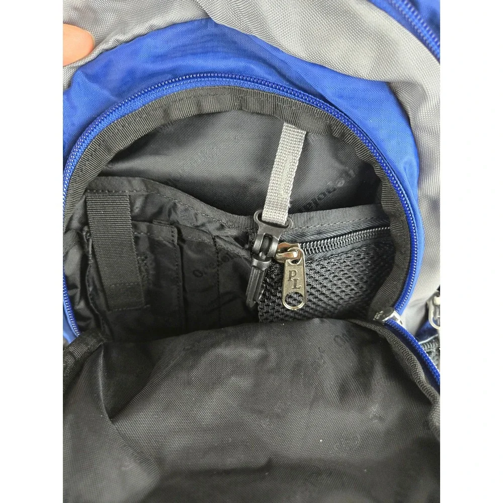 Onepolar Performance Blue Grey Ripstop Nylon Bungee‎ Hiking Daypack Backpack